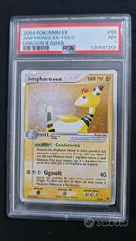2004 POKEMON EX #89 AMPHAROS EX-HOLO NM DRAGON ITA