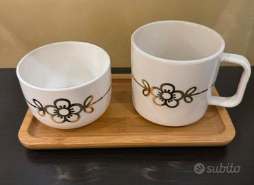 Coppia Mug con vassoio thun