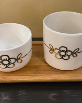 Coppia Mug con vassoio thun