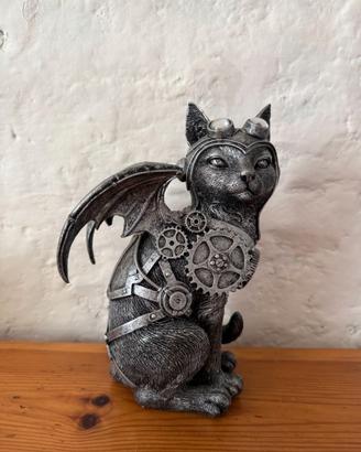 Statua Gatto Steampunk Casablanca by GILDE – 24 cm