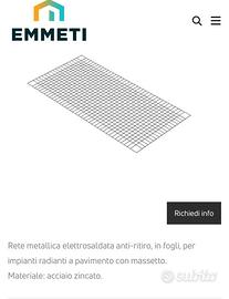 RETE MASSETTO METALICCA ACCIAIO ZINCATO ELETTROSAL