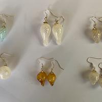 Orecchini perle, di vetro soffiato, veneziane