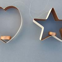 porta lumini a stella e cuore per arredo