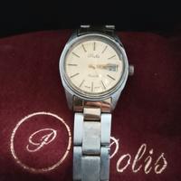 Orologio Polis da donna, vintage, in acciaio