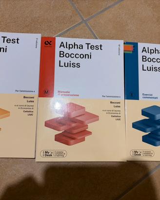 Libri Alpha Test Bocconi Luis