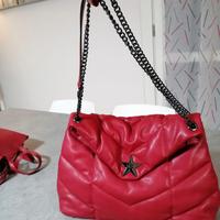 borsa donna tracolla rosso scuro
