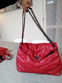 borsa donna tracolla rosso scuro