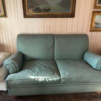 Divano in pelle tre posti in stile simil Frau