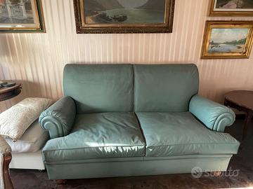 Divano in pelle tre posti in stile simil Frau
