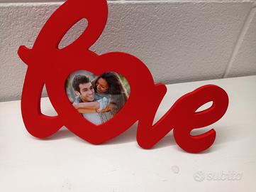 cornice cuore portafoto love