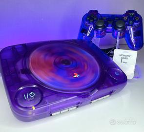 SONY PS ONE PLAYSTATION VIOLA TRASPARENTE