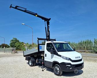 IVECO DAILY 35C14 H Euro 6 GRU 12 m RIBALTABILE