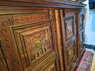 Credenza Etnica in Legno Massello