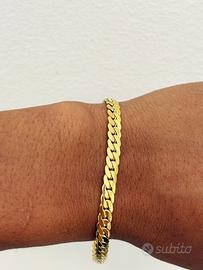 Bracciale lomo placcato oro