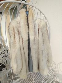 Pelliccia vera volpe bianca