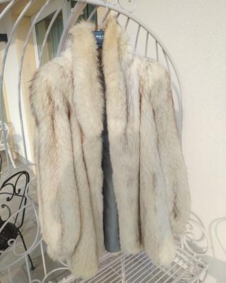 Pelliccia vera volpe bianca