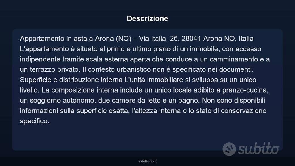 Appartamento – Arona, Mercurago - Vista 2