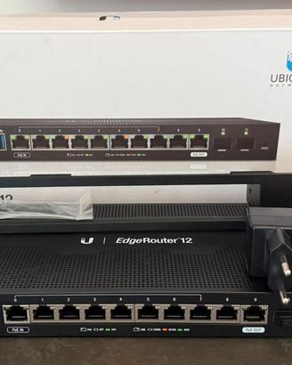 Ubiquiti EdgeRouter 12 (ER12) + Staffa rack