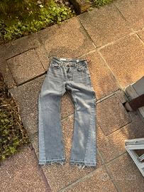 Jeans flared grigi