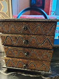 Cassettiera mini stile etnico