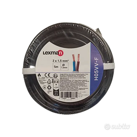 Cavo elettrico flessibile H05VV-F 2 x 1,5 mm² L 5