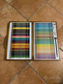 valigetta in legno Tinta Unita Art matite colorate