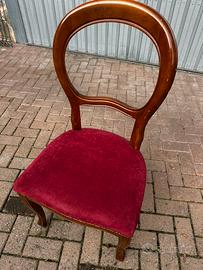 Sedia imbottita Luigi Filippo