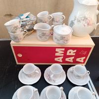 servizio da caffè in porcellana 