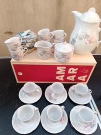 servizio da caffè in porcellana 