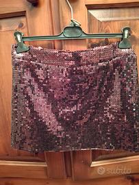 Minigonna paillettes taglia 44 (42)