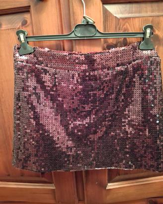 Minigonna paillettes taglia 44 (42)
