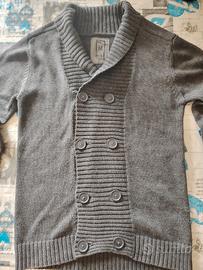 golf doppio petto grigio scuro da uomo