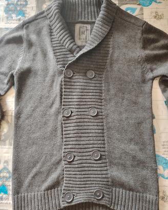 golf doppio petto grigio scuro da uomo