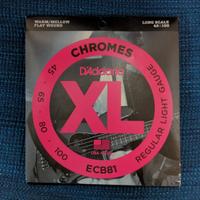 Corde per basso 4 corde -D'addario ECB81 flatwound