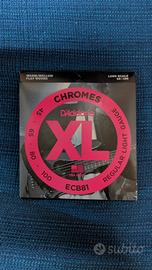 Corde per basso 4 corde -D'addario ECB81 flatwound