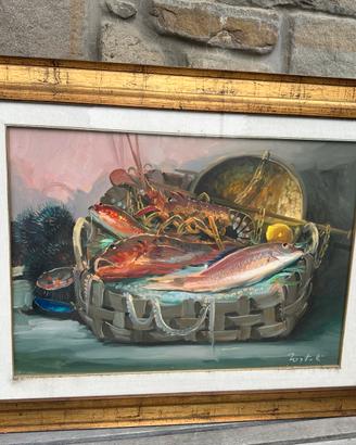 Quadro corba di pesci ennio tortoli