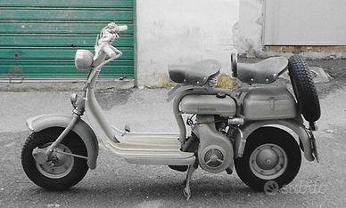 Lambretta 150d verde con targa originale