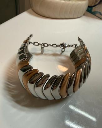 Braccialetto  Stroili rigido a segmenti – Bicolore