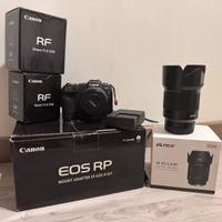 Canon EOS RP + Kit 3 Obiettivi (16mm, 50mm, 85mm)