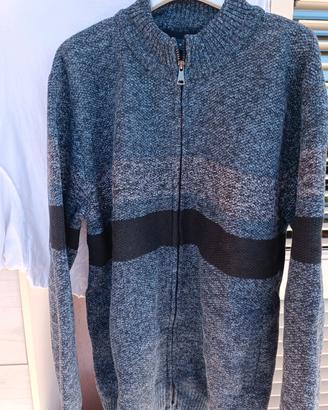 maglione uomo con zip