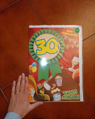 biglietto auguri 30 anni