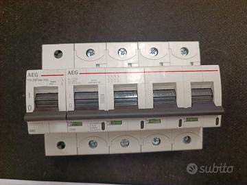 interruttore quadripolare AEG 125A 25Ka + bobina 