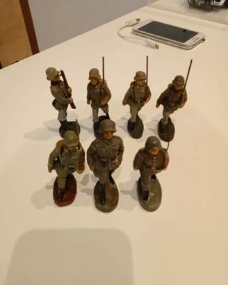 Elastolin NO Lineol 7 soldatini 7 cm tedeschi  War