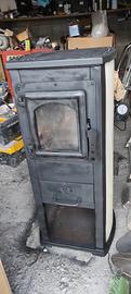 stufa a legna altezza 90 cm larghezza 40 cm 