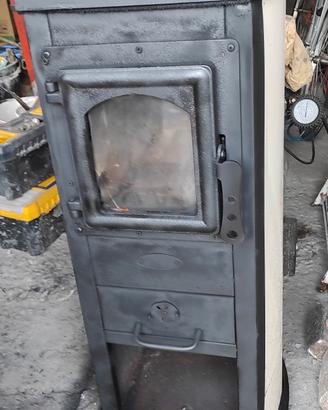 stufa a legna altezza 90 cm larghezza 40 cm 