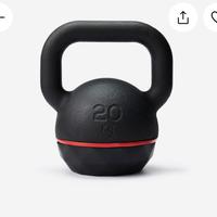 Kettlebell ghisa base gomma 20 kg