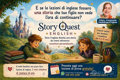 Lezioni di inglese online per bambini 4-12 anni