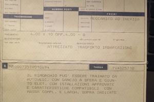 Carrello barca revisionato carichi leggeri