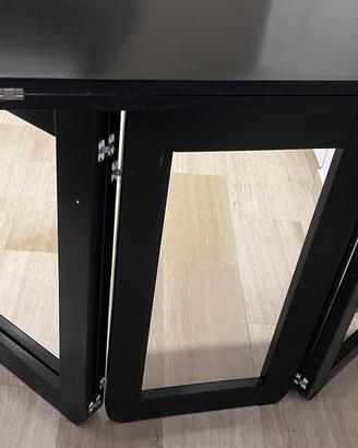 Tavolo pieghevole legno nero