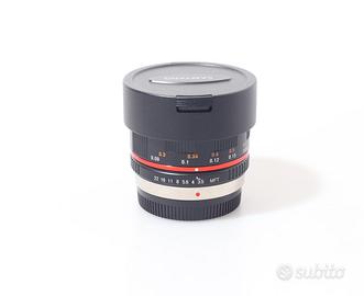 OBIETTIVO SAMYANG 7.5 F/3.5 FISH-EYE UMC.MICRO 4/3